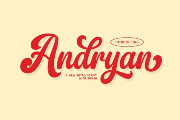 Andryan: A Retro Script Font for Bold Branding