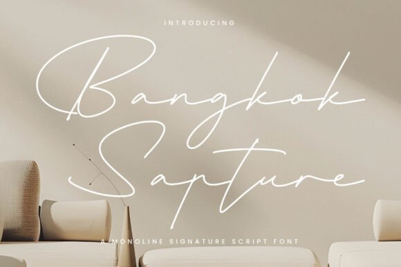 Bangkok Sapture: A Signature Font for Modern Web Design