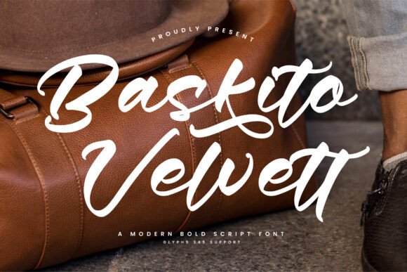 Baskito Velvett: A Bold Script Font for Makers