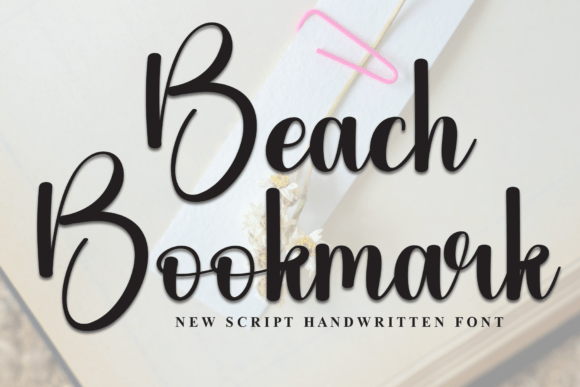 Beach Bookmark: A Script Font for Branding