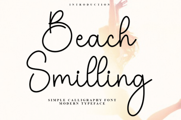 Beach Smilling Font for Crafters