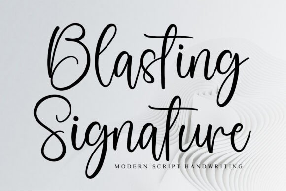 Blasting Signature Font Review for Brand Designers