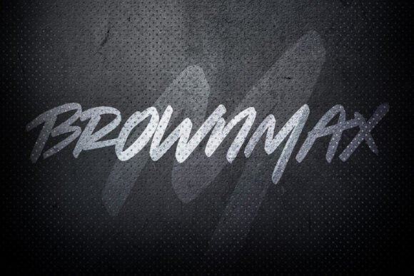 Brownmax: A Bold Script Typeface for Modern Editorial Design