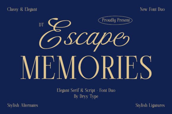 Dt Escape Memories: A Typeface for Handmade Brands