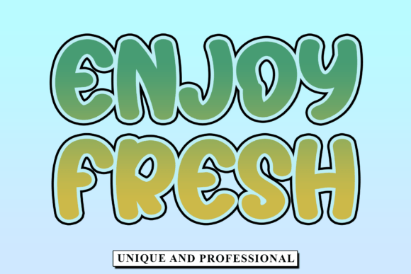 Enjoy Fresh: A Timeless Handwritten Font for Branding