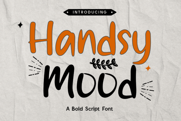 Handsy Mood: A Bold Script Font for Branding