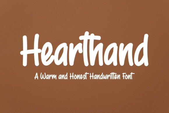 Hearthand Font: A Warm Typeface for Small Brands