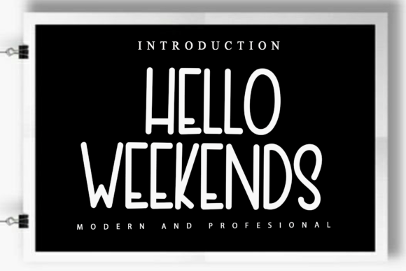 Hello Weekends: A Handwritten Font for Editorial Design