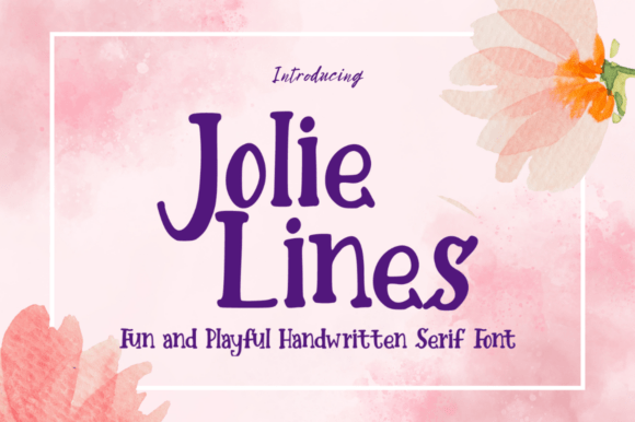 Jolie Lines Font: A Playful Serif for Makers