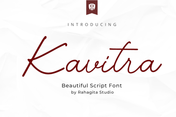 Kavitra: A Modern Script Font for Editorial Design