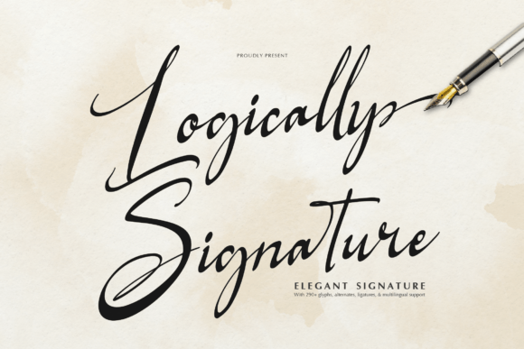Logically Signature Font for Clear Campaigns