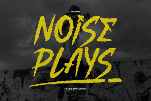 Noise Plays: A Bold Hand-Drawn Font for Editorial Impact