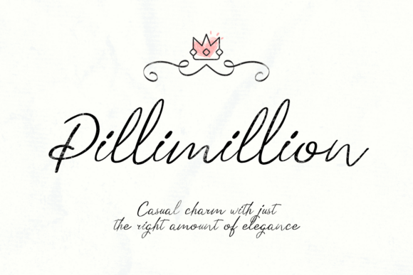 Pillimillion: A Graceful Script Font for Editorial Design