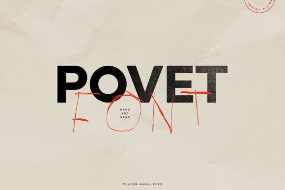 Povet Font: A Bold Sans Serif and Script Duo for Web Design