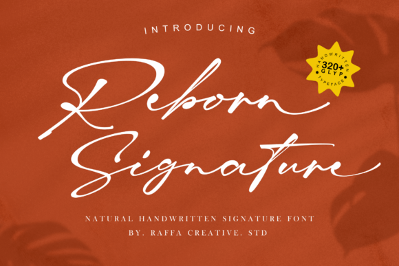 Reborn Signature: A Handwritten Typeface for Elegant Editorial Design