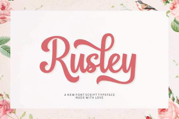 Rusley: A Script Font for Elegant Branding