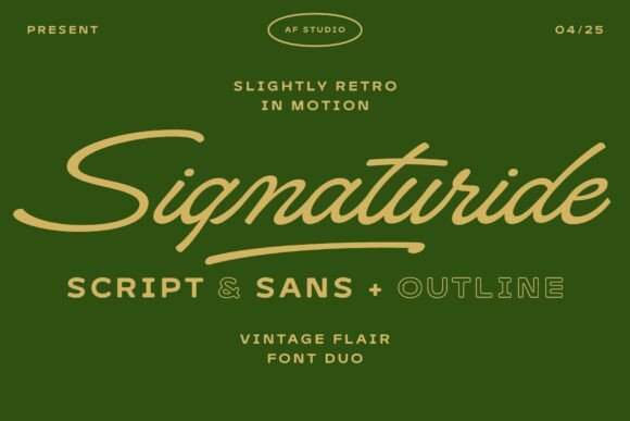 Signaturide: The Vintage Font Duo for Crafters