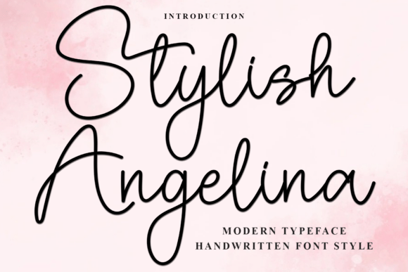 Stylish Angelina: A Friendly Font for Your Brand