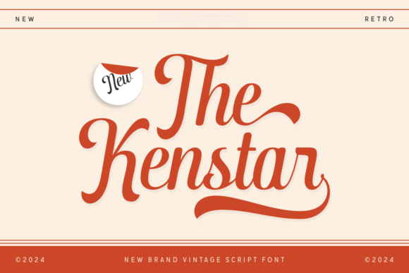 The Kenstar: A Vintage Script Font for Branding